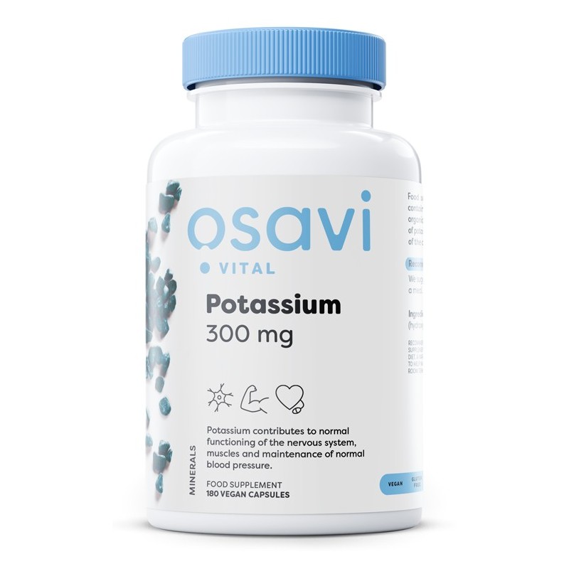 Potas 300mg 180 kapsułek wegańskich Osavi