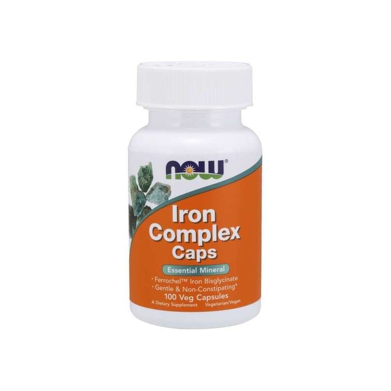 Iron Complex Caps 100 vcaps NOW Foods