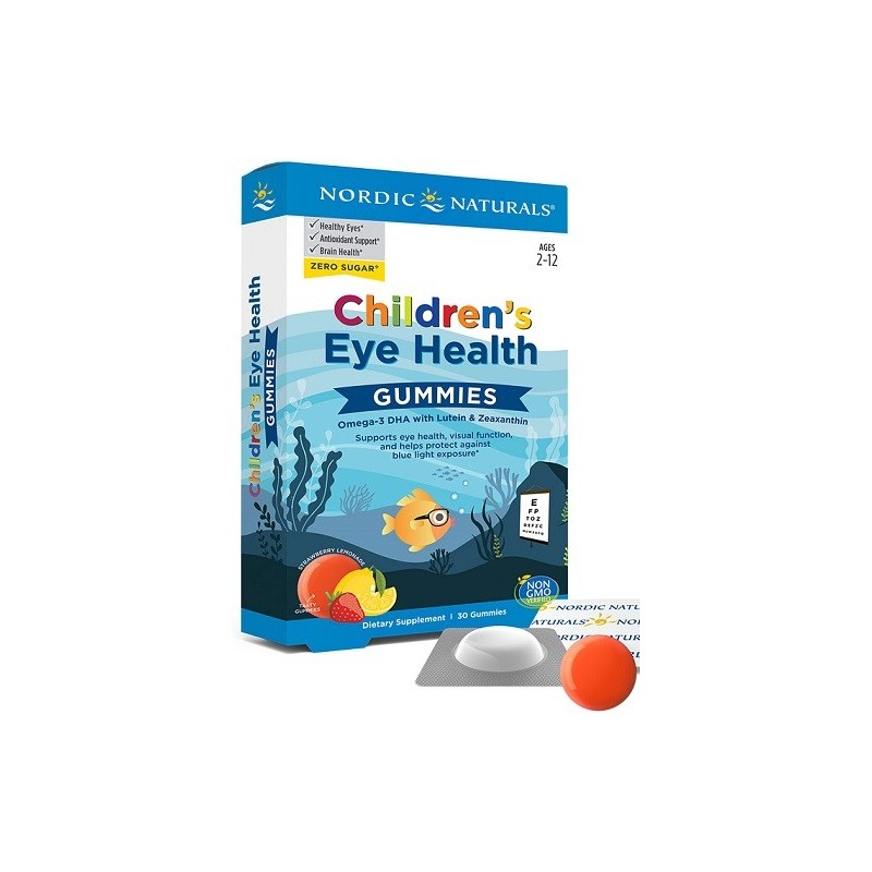 Children's Eye Health Strawberry Lemonade 30 gummies Nordic Naturals