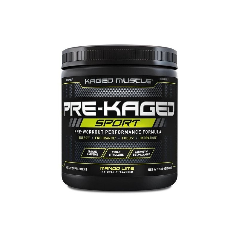 Pre-Kaged Sport Mango Lime 266g Kaged Muscle