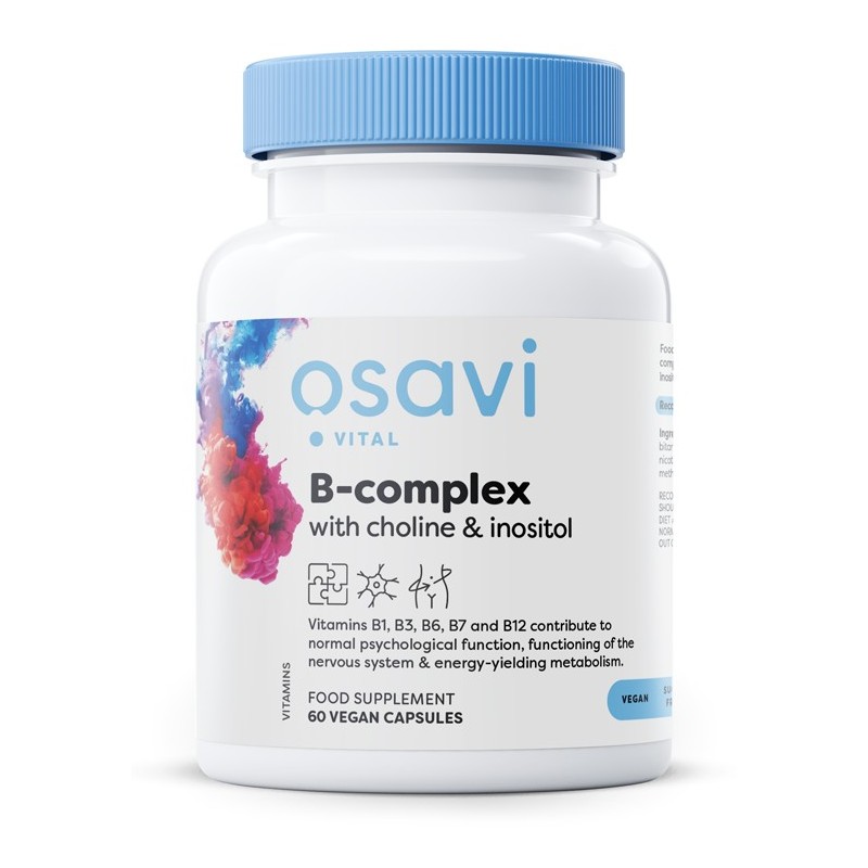 B-Complex with Choline & Inositol 60 vegan caps Osavi