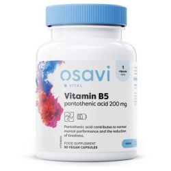 Vitamin B5 Pantothenic Acid 200mg 90 vegan caps Osavi