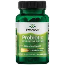 Probiotic with Digestive Enzymes 60 vcaps Swanson