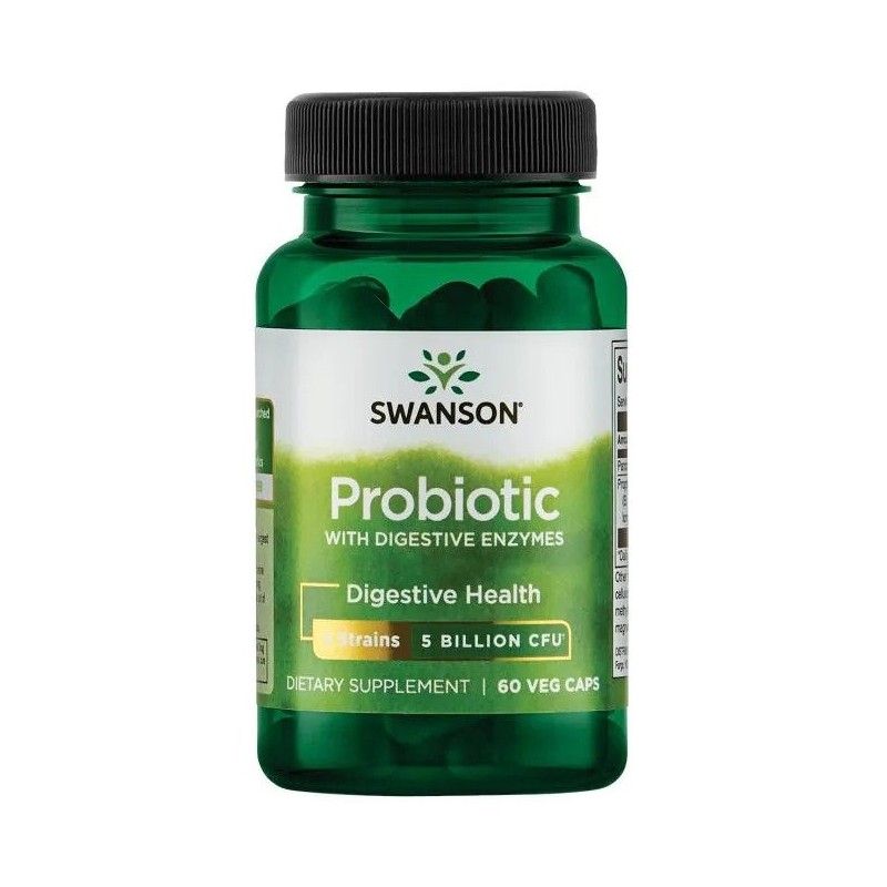 Probiotic with Digestive Enzymes 60 vcaps Swanson