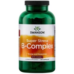 Super Stress B-Complex with Vitamin C 240 caps Swanson