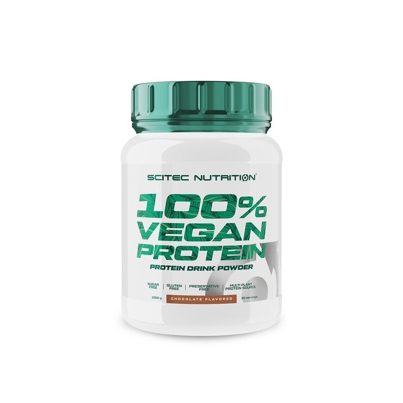 100% Vegan Protein Hazelnut Walnut 1000g SciTec