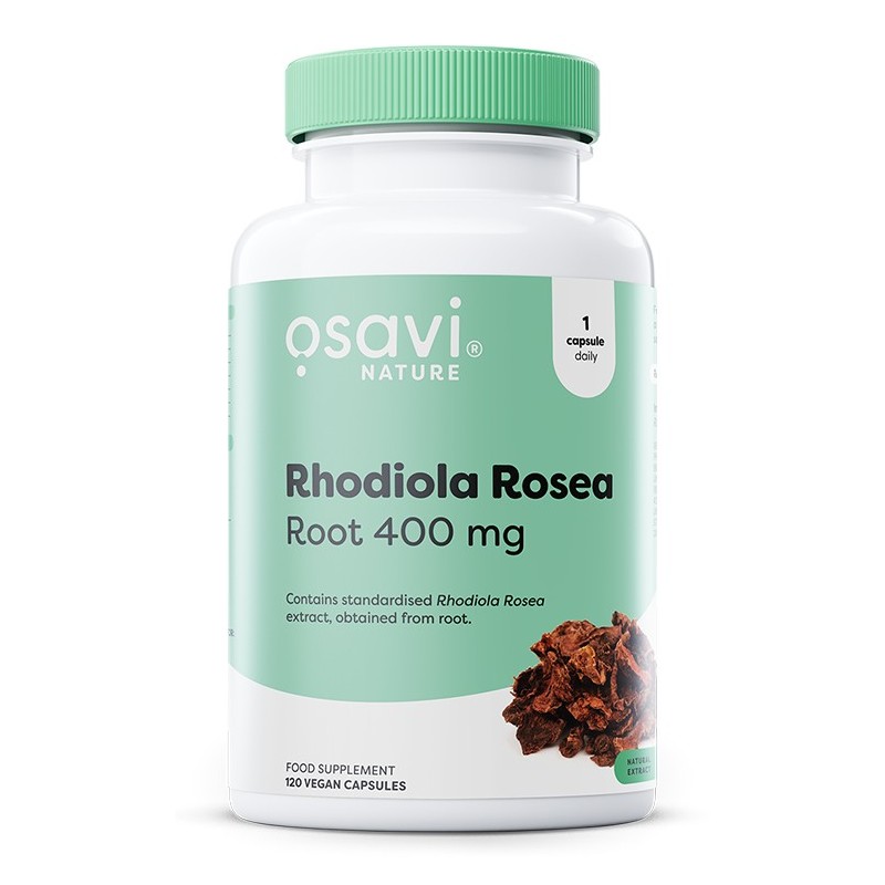 Korzeń Rhodiola Rosea 400mg 120 wegańskich kapsułek Osavi