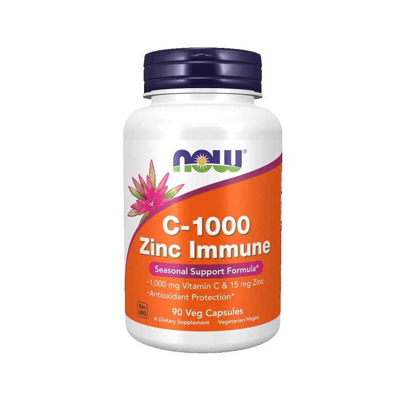 C-1000 Zinc (Immune) 90 vcaps NOW Foods