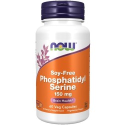 Phosphatidyl Serine 150mg (Soy Free) 60 vcaps NOW Foods