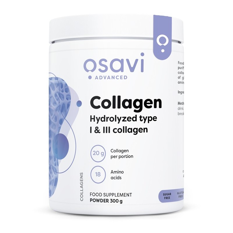 Collagen Peptides Hydrolyzed Type 1 & 3 - 300g Osavi