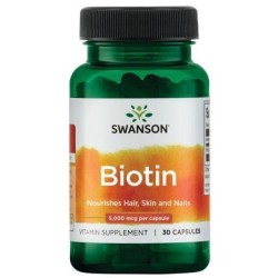 Biotin 5000mcg 30 caps Swanson