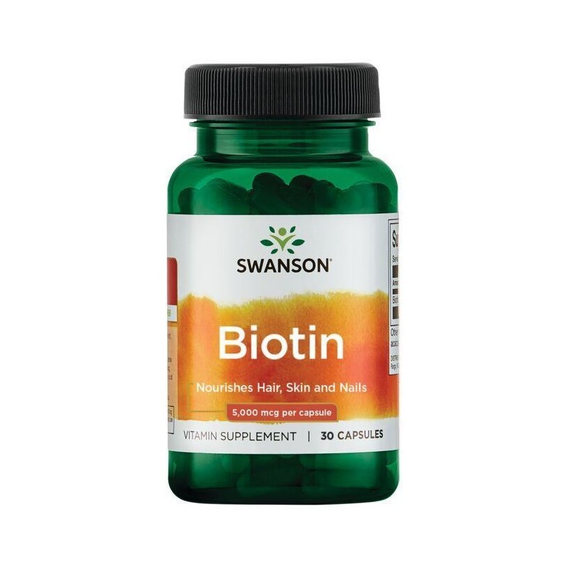 Biotin 5000mcg 30 caps Swanson