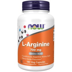 L-arginina 700mg 180 kaps NOW Foods