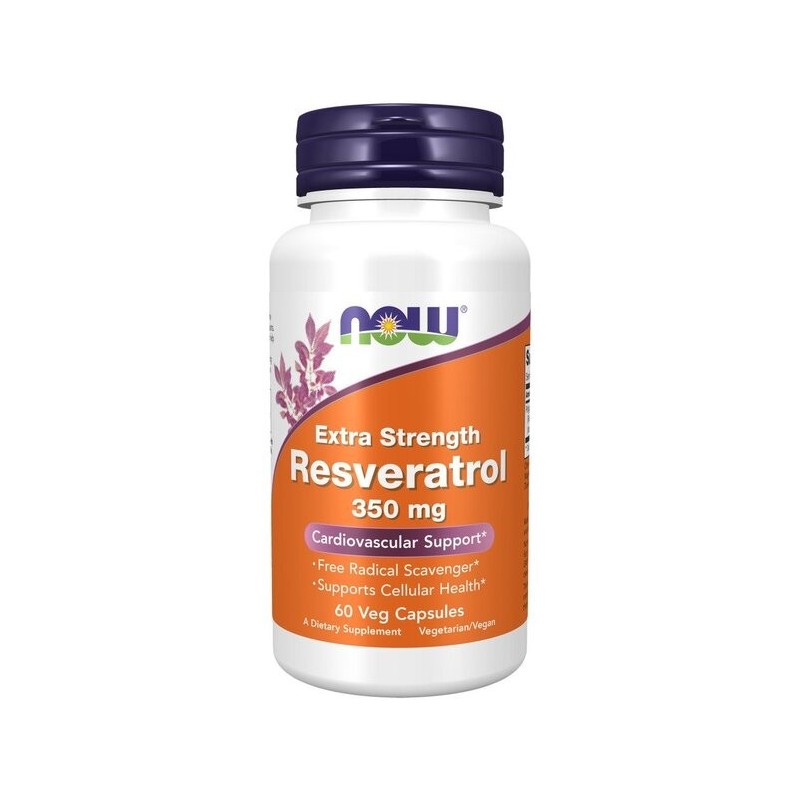 Resweratrol, 350mg 60 kaps NOW Foods