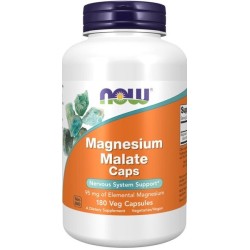 Magnesium Malate 180 vcaps NOW Foods