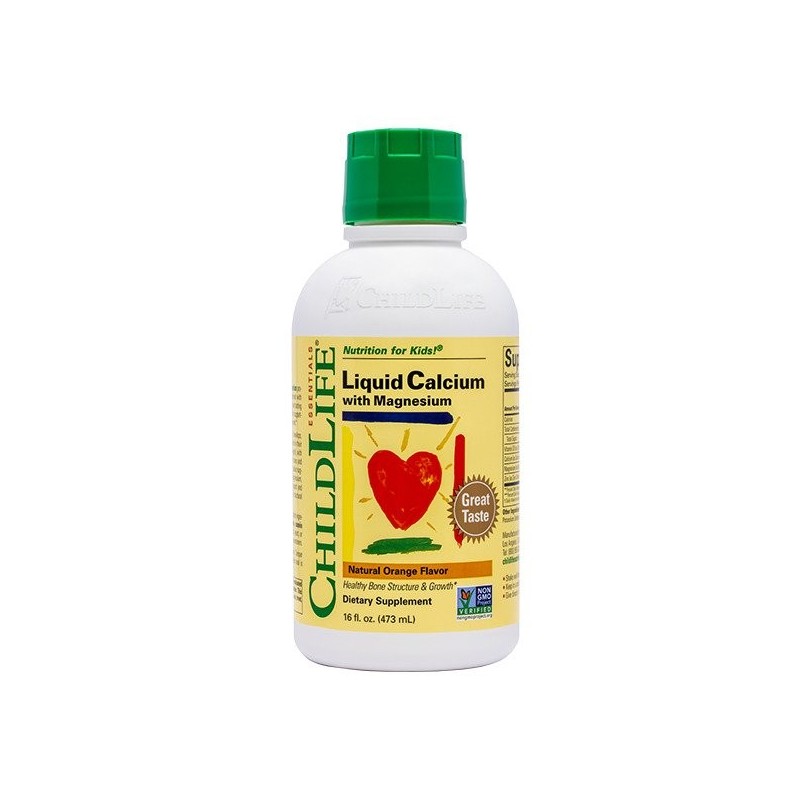 Liquid Calcium with Magnesium Natural Orange 473ml Child Life