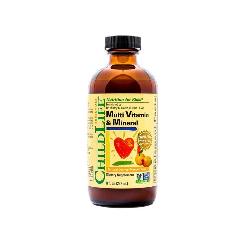 Multiwitamina i minerały naturalna pomarańcza mango 237ml Child Life