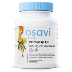 Primrose Oil with Vitamin A & E 1800mg 60 softgels Osavi