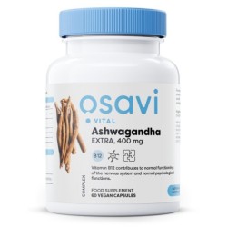 Ashwagandha Extra 400mg 60 kapsułek wegańskich Osavi
