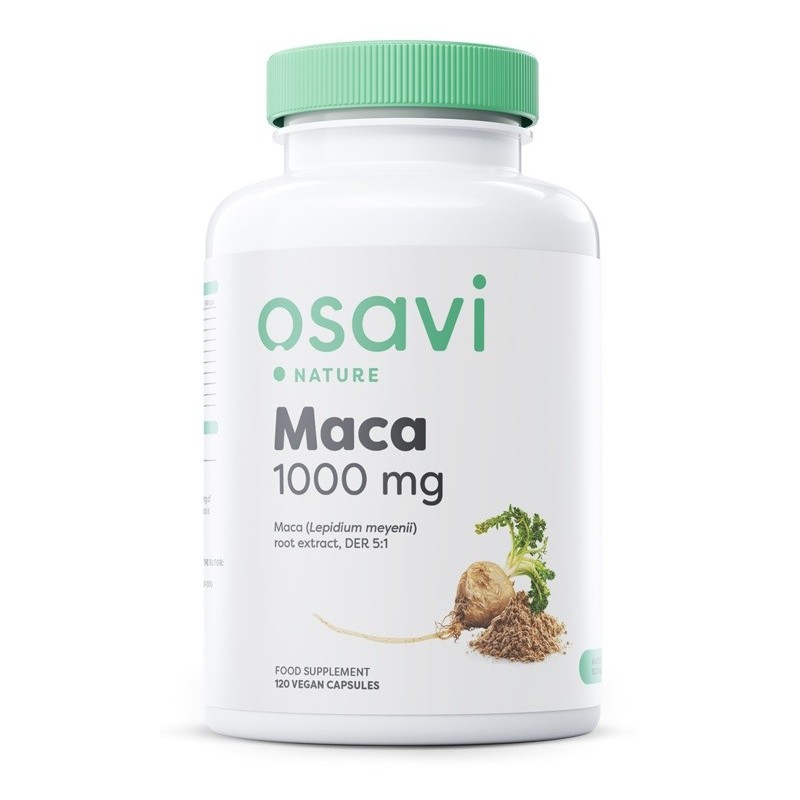 Maca 1000mg 120 kapsułek wegańskich Osavi