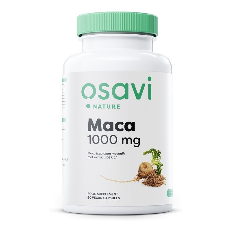 Maca 1000mg 60 kapsułek wegańskich Osavi