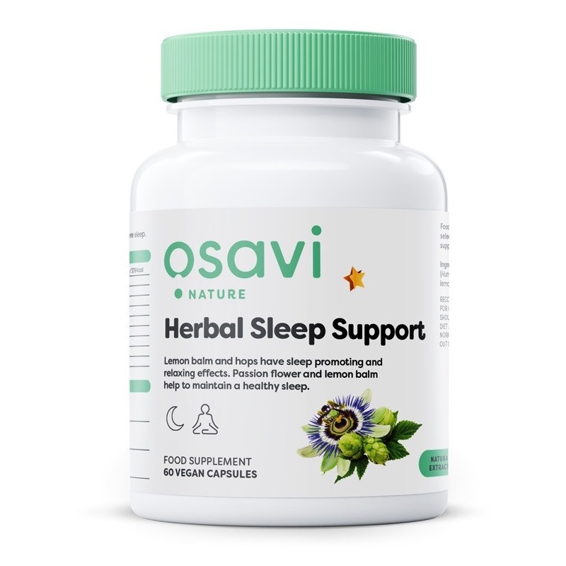 Herbal Sleep Support Melatonin Free 60 vegan caps Osavi