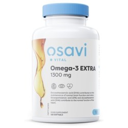 Omega-3 ekstra molekularnie destylowana 1300mg cytryna 120 kapsułek Osavi