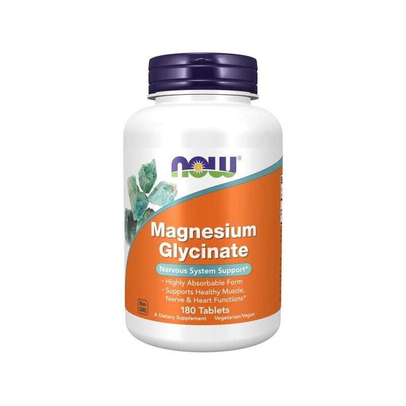 Magnesium Glycinate, 180 tablets NOW Foods