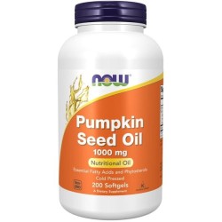 Pumpkin Seed Oil, 1000mg 200 softgels NOW Foods