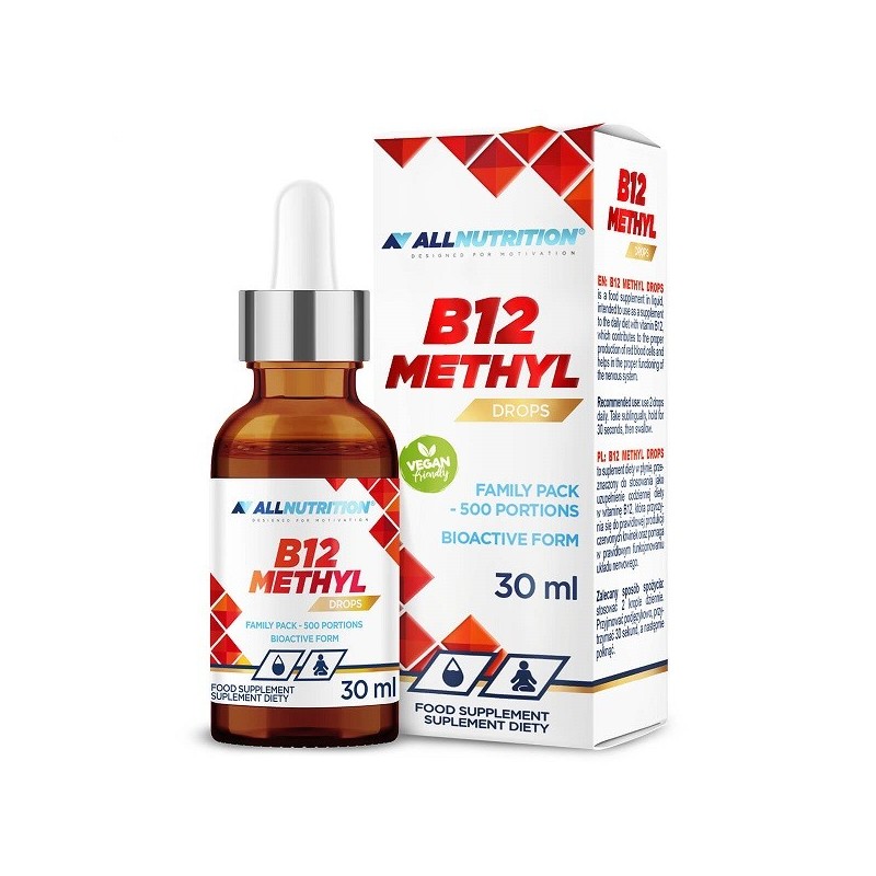 Witamina B12 Metylokobalamina Krople 30ml Allnutrition