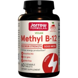 Metylowana B12 5000mcg Wiśnia 60 tabletek do żucia Jarrow Formulas