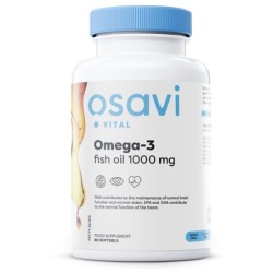 Olej Rybi Omega-3 Destylowany Molekularnie 1000mg 60 kapsułek Osavi