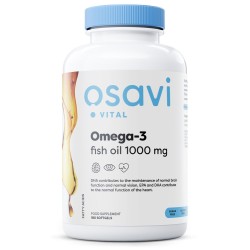 Omega-3 Fish Oil Molecularly Distilled 1000mg 180 softgels Osavi