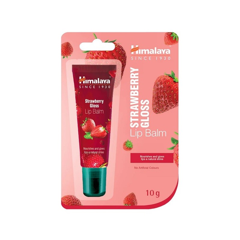 Strawberry Gloss Lip Balm - 10 grams Himalaya