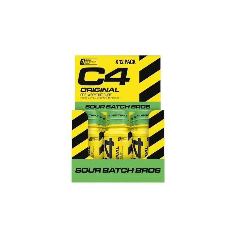 C4 Original Pre-Workout Shot Sour Batch Bros 12x60ml Cellucor