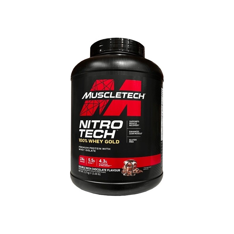 Nitro-Tech 100% Whey Gold Double Rich Chocolate 2270g MuscleTech