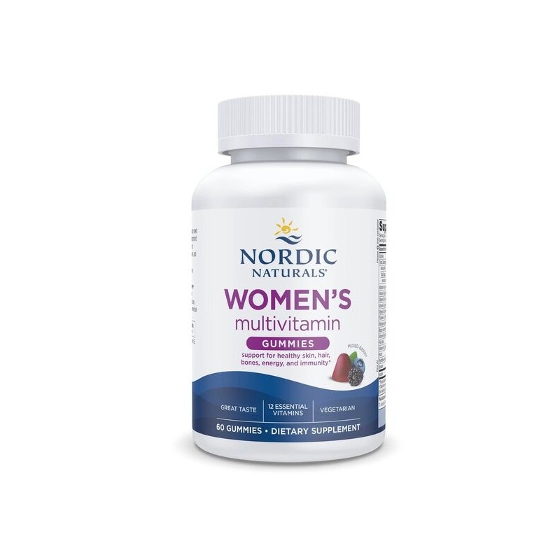 Women's Multivitamin Gummies Mixed Berry 60 gummies Nordic Naturals