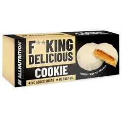 Fitking Delicious Ciastka Smak Biały Krem z Orzechami Ziemnymi 128g Allnutrition