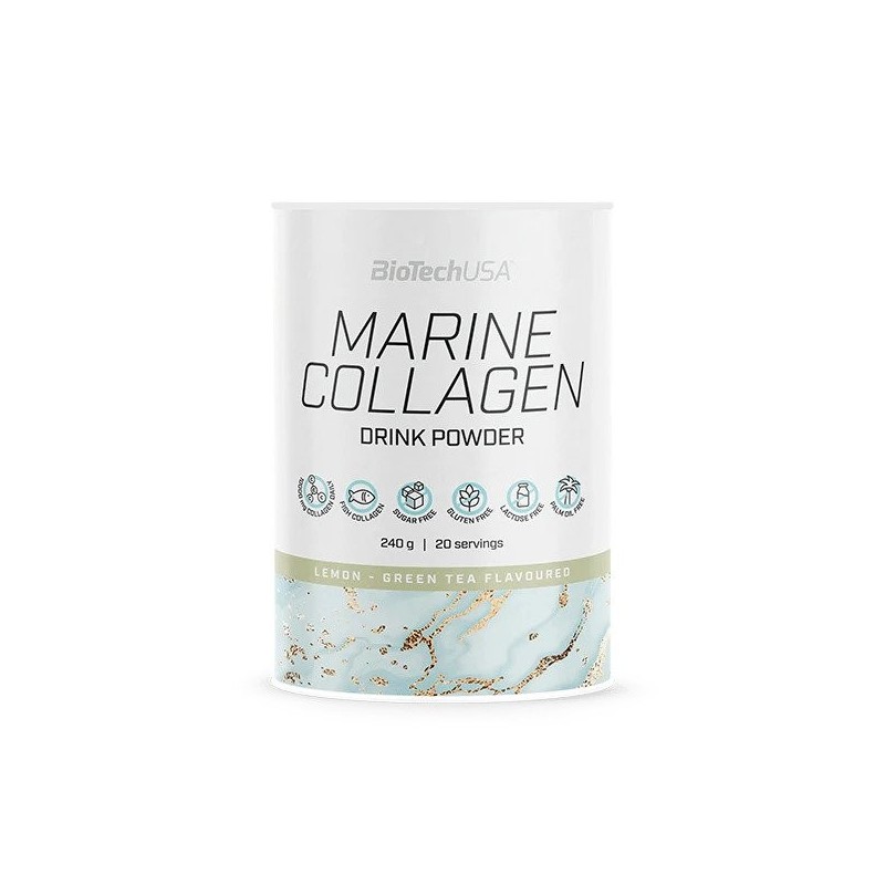 Marine Collagen Lemon-Green Tea 240g BioTechUSA