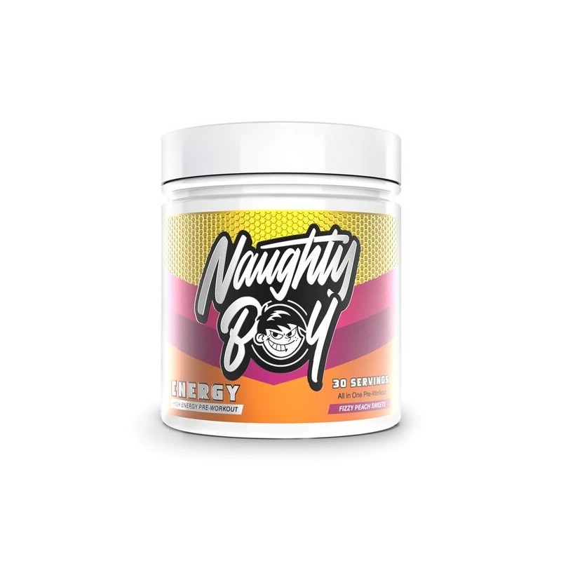 Energy Fizzy Peach Sweets 390g Naughty Boy