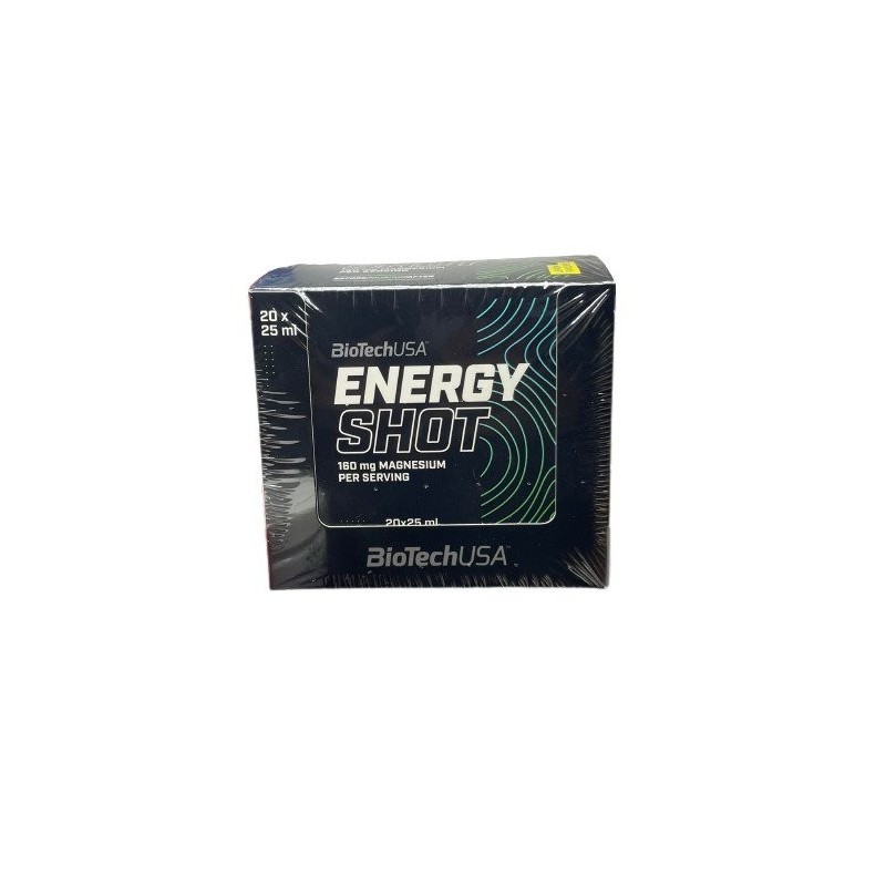 Shot Energetyczny smak Cytrynowy 20×25ml BioTechUSA