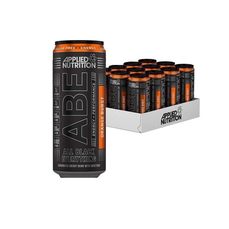 ABE Energy + Performance Cans Orange Burst 12x330ml Applied Nutrition
