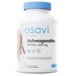 Ashwagandha Extra 400 mg 180 kapsułek wegańskich Osavi