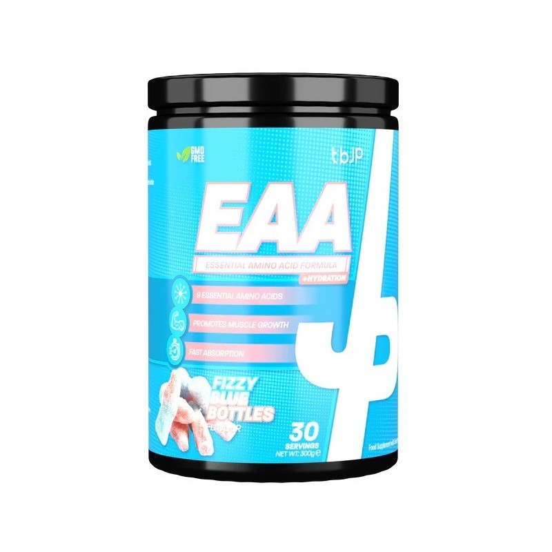 EAA + Hydration Fizzy Blue Bottles 300g Trained by JP