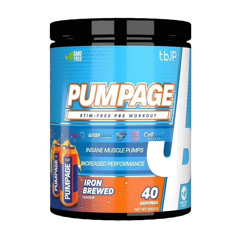 Pre-Workout Pumpage Iron Brewed 400g Trained by JP