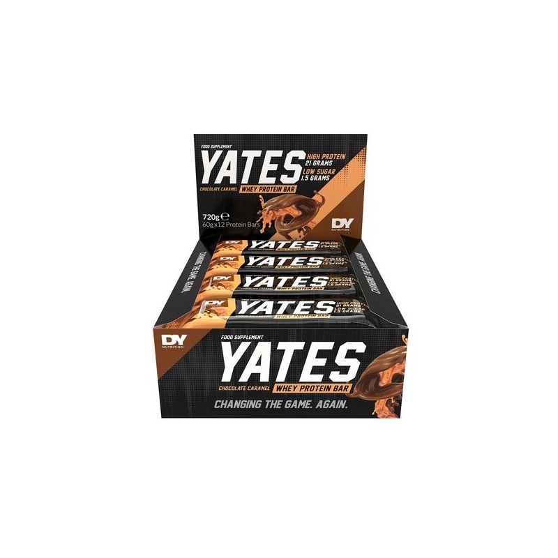 Yates Protein Bar Chocolate Caramel 12 x 60g Dorian Yates