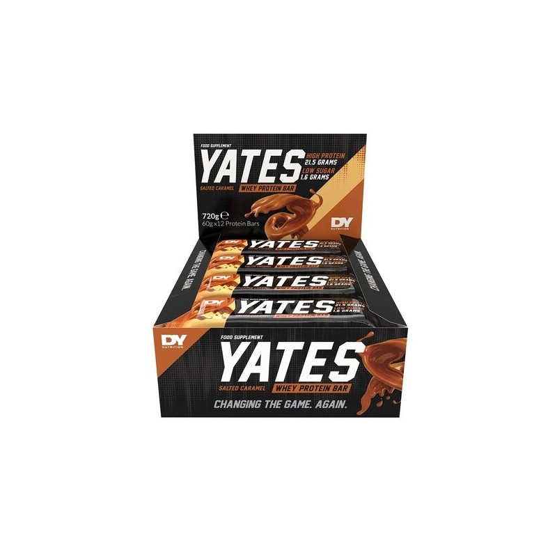 Yates Protein Bar Salted Caramel 12 x 60g Dorian Yates