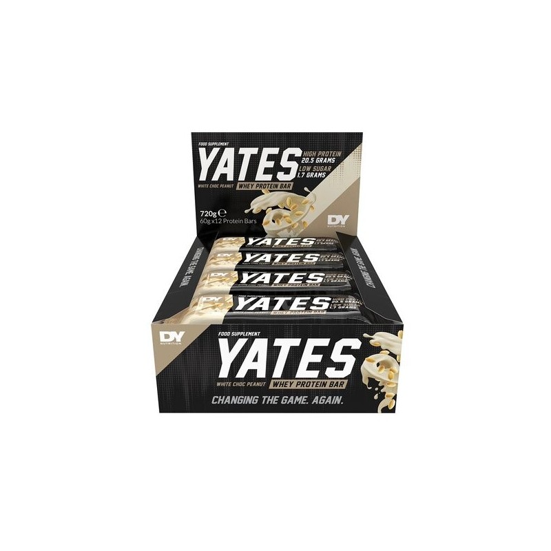 Yates Protein Bar White Chocolate Peanut 12 x 60g Dorian Yates