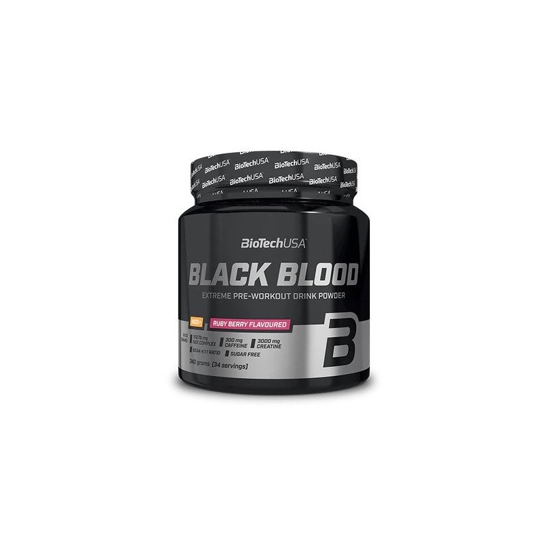 Black Blood NOX+ smak Tropikalne Owoce 330g BioTechUSA