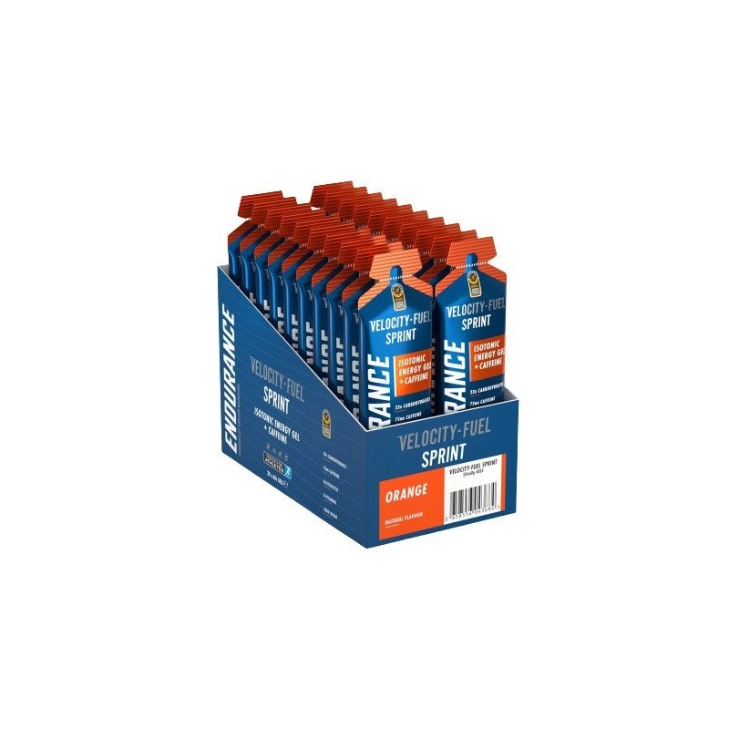 Endurance Sprint Żel Energetyczno Izotoniczny + Kofeina Pomarańcza 20x60g Applied Nutrition